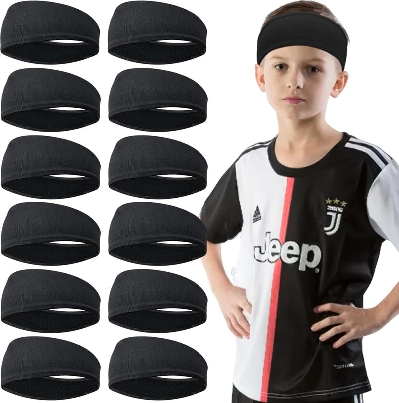 JOYOYO Kids Headbands Breathable Athletic Sweatbands Sports Headband for Girls and Boys Moisture Wicking Elastic Hairband for Toddler Children and Teenagers - Image 1
